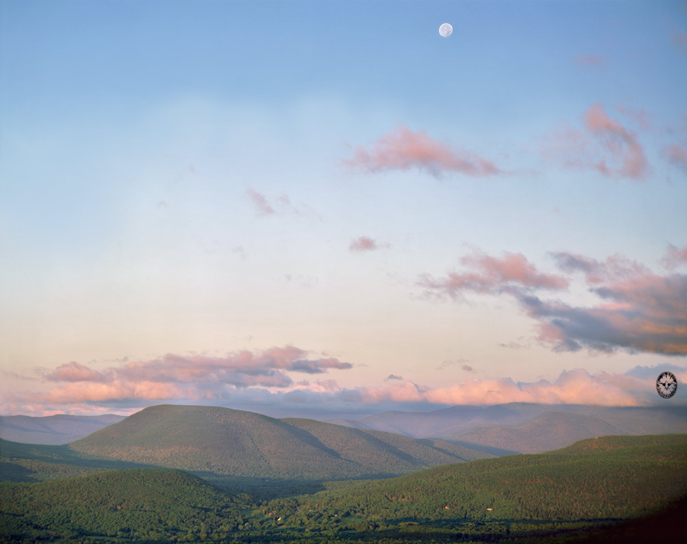 Setting Moon,

        Bearsville Valley, Early Morning, Early Fall, Woodtstock 1984